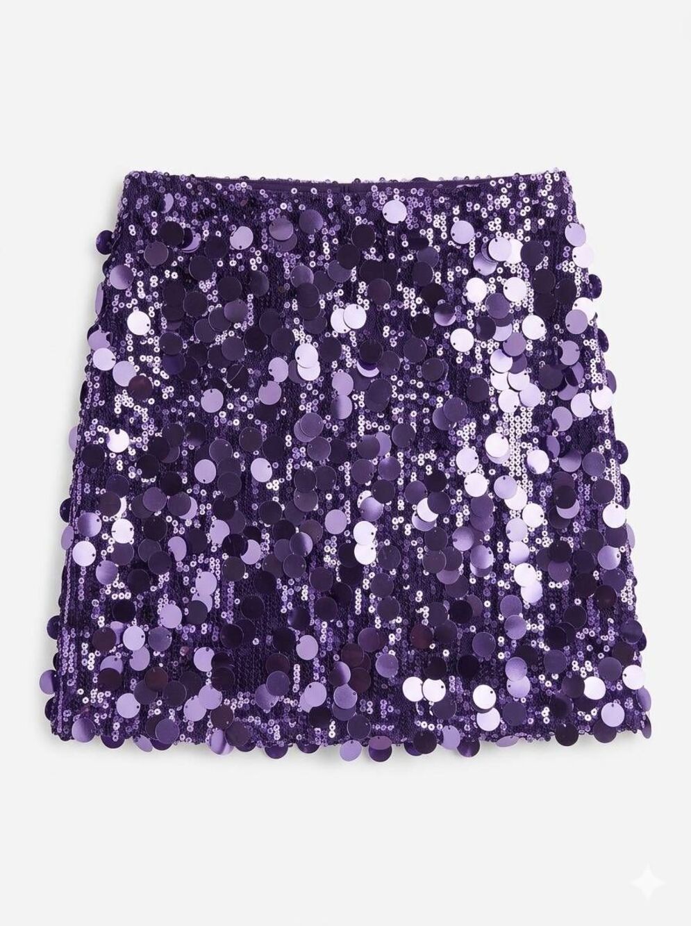 💬☔️🩵NWOT Purple Sparkling Sequin Bodycon Skirt Medium